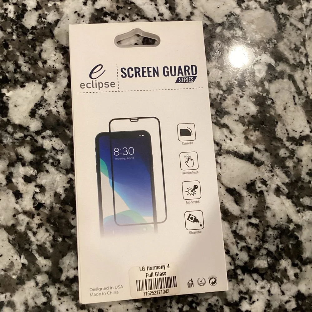 Eclipse Screen Guard BlackEdge Full Tempered Glass LG Harmony 4
